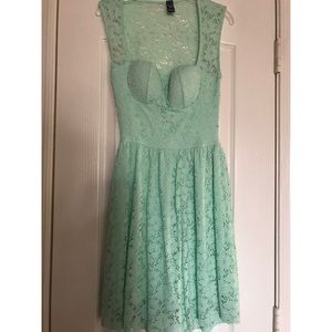 Size 4, lace, mint green, sundress